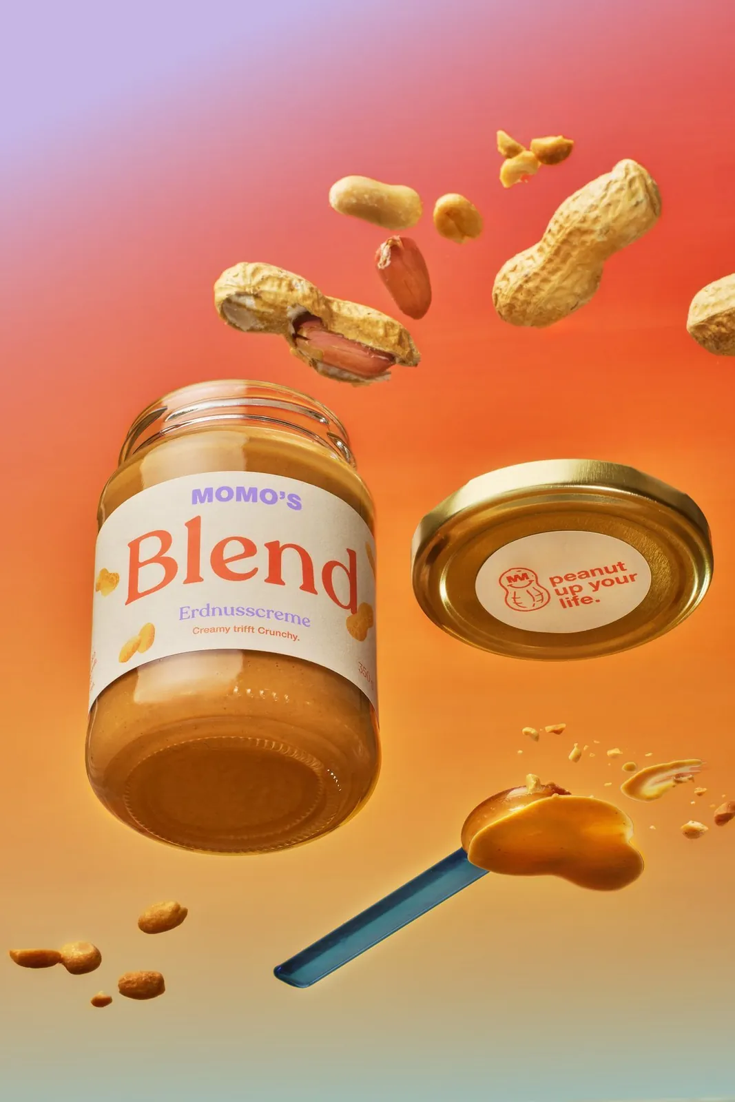 Momo’s Erdnussbutter Blend mit fliegenden Erdnüssen